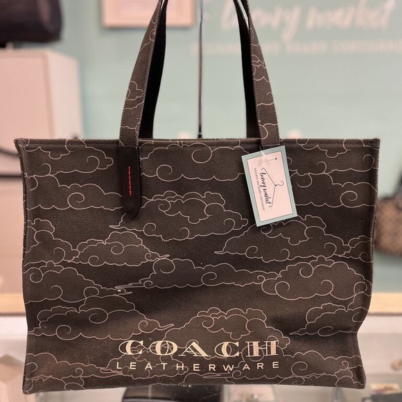 COACH 84708 Coach x Michael B. Jordan *Naruto* tote 42 Military Black - Picture 4 of 4